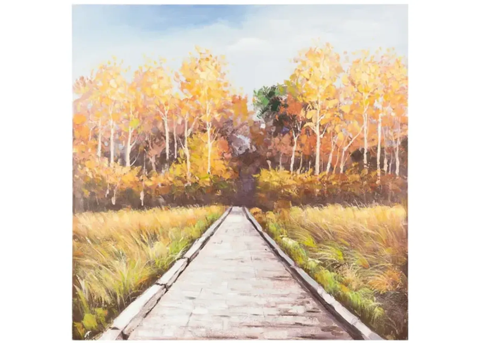 Pathway Into Trees Canvas Art