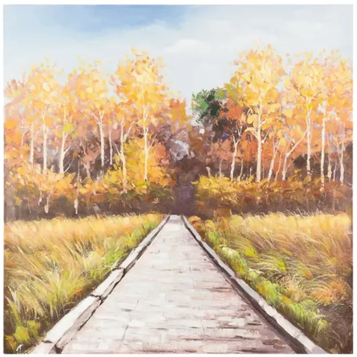 Pathway Into Trees Canvas Art