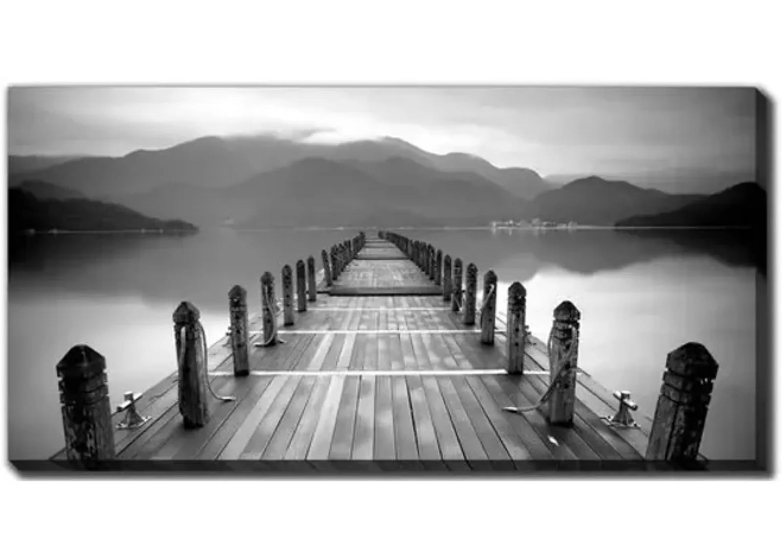 Lake Pier Canvas Art