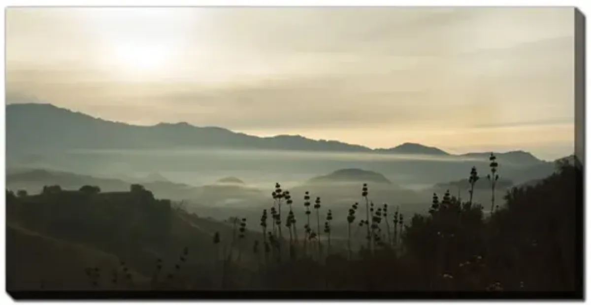 Fog In Mountains Canvas Art