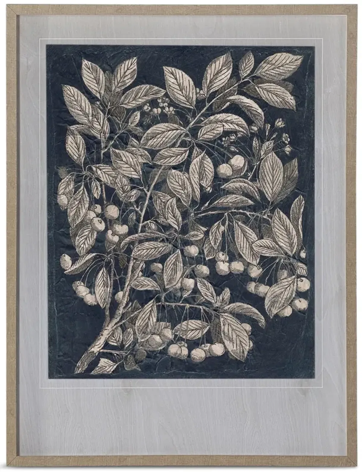 Vintage Fruit And Floral III Framed Art