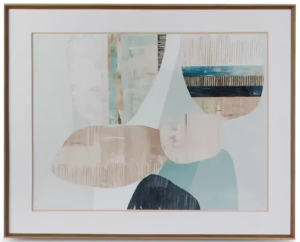 Mixed Celadon Framed Art