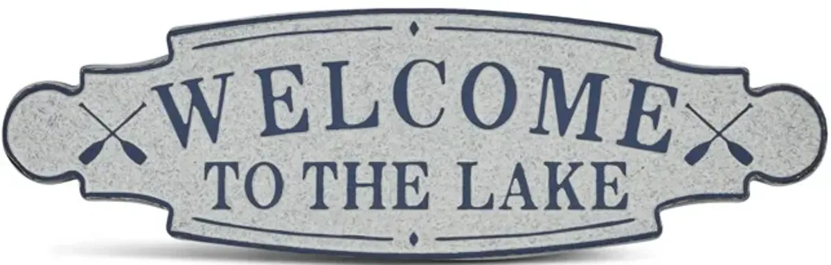 Welcome To Lake Metal Sign