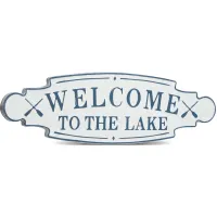 Welcome To Lake Metal Sign