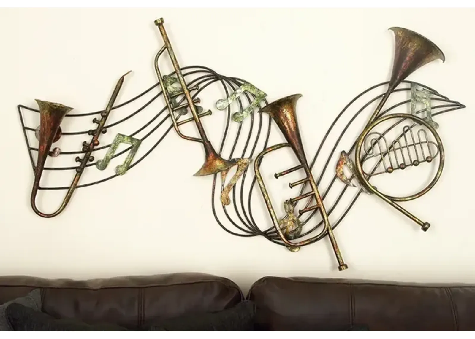 Vintage Music Metal Wall Decor 