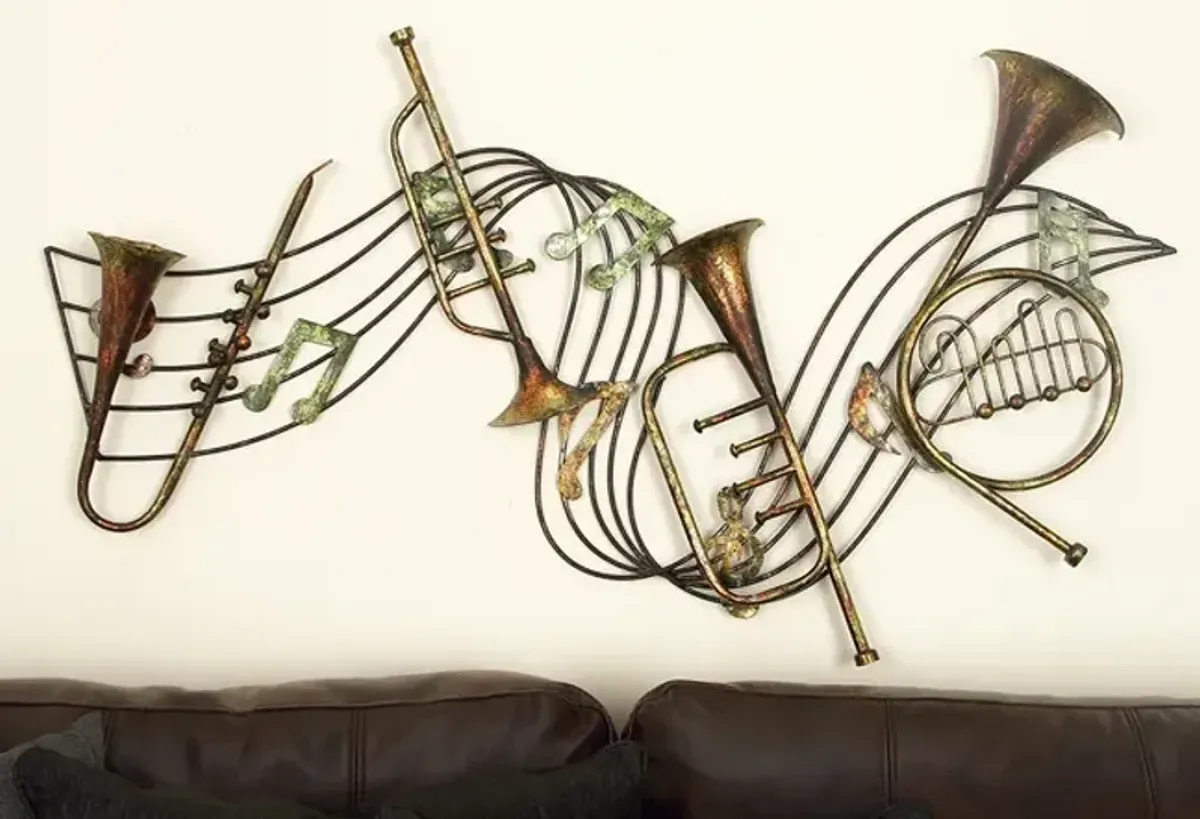 Vintage Music Metal Wall Decor 