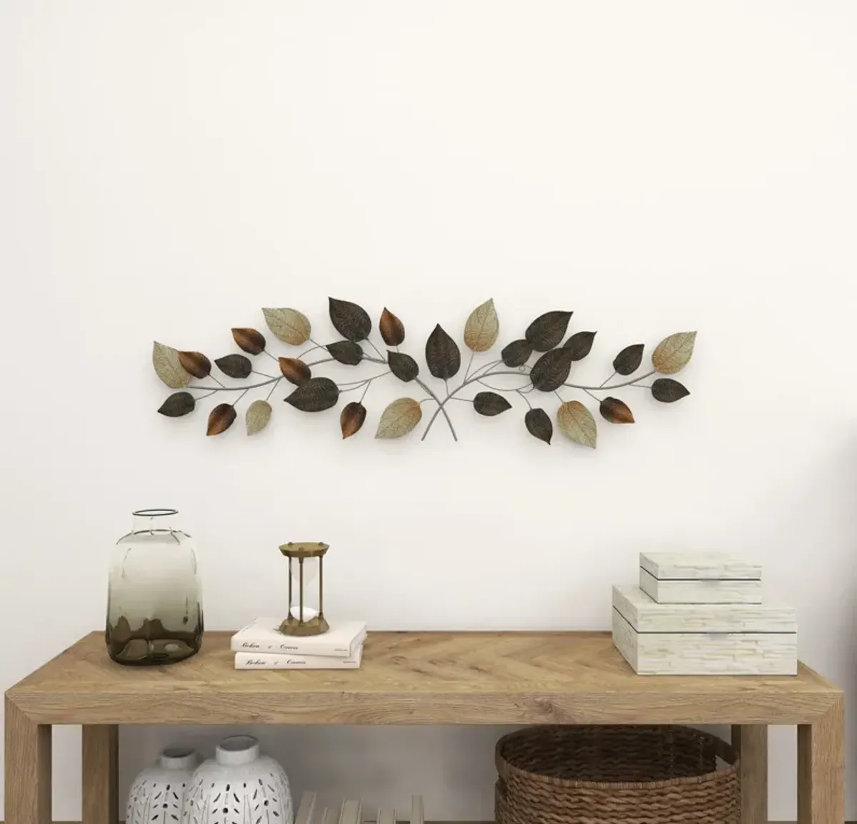 Brown Leaf Wall Piece