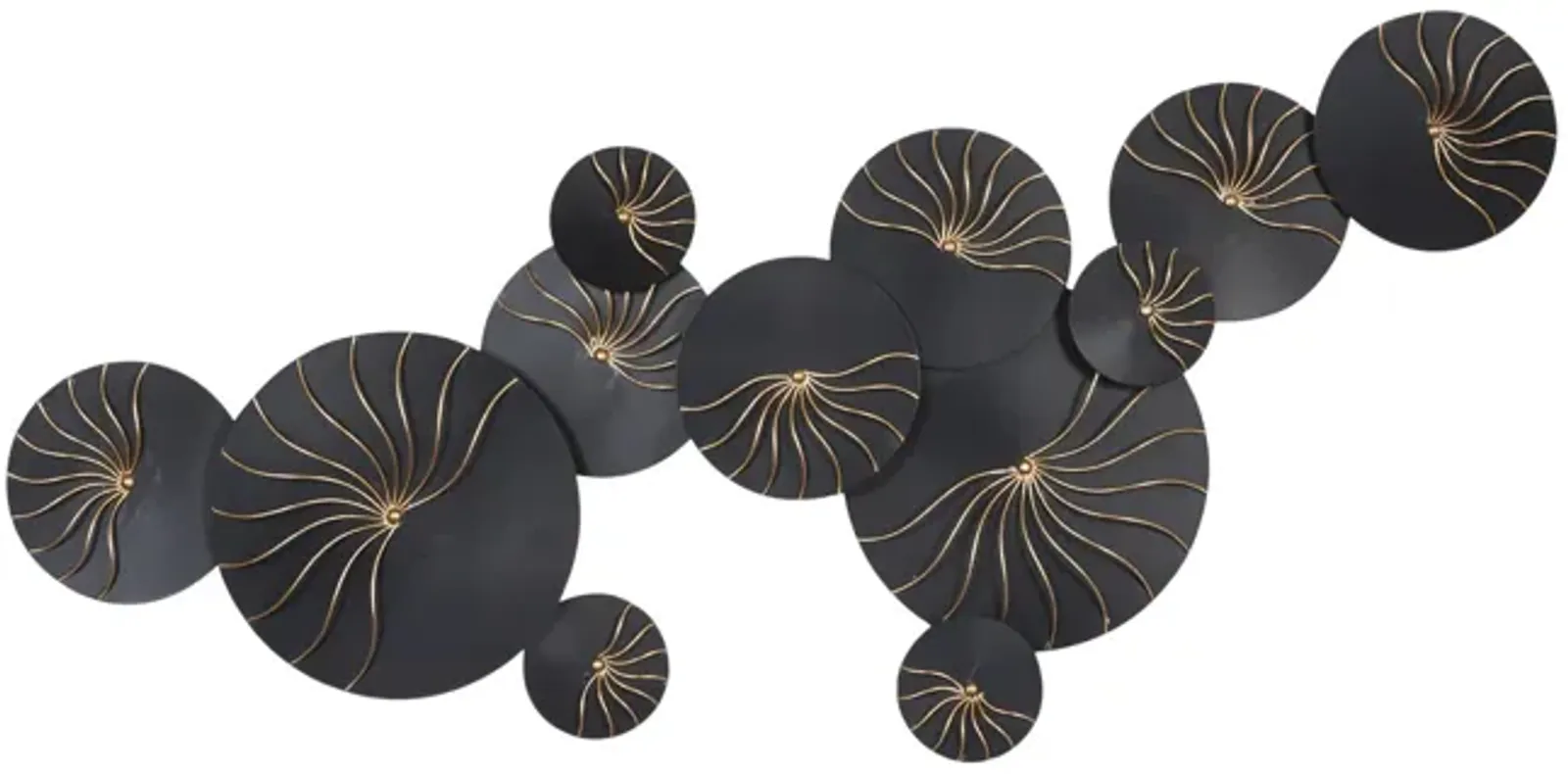 Contemporary Disc Metal Wall Decor 