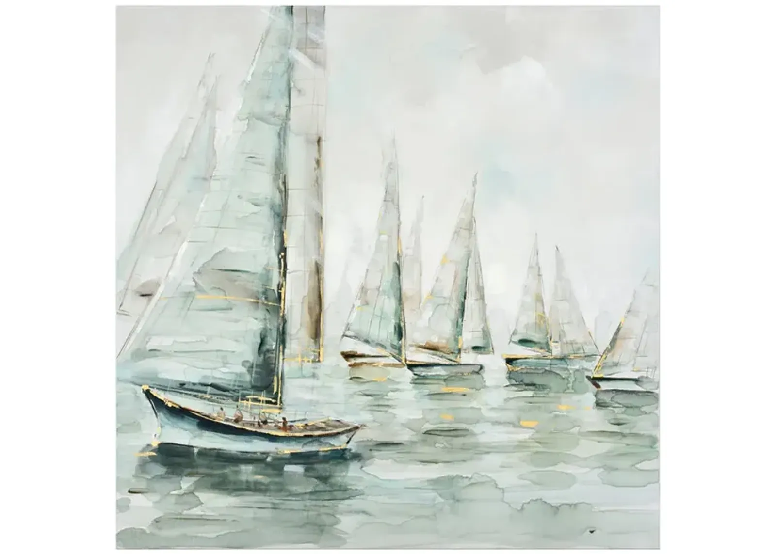 Misty Sail Canvas Art