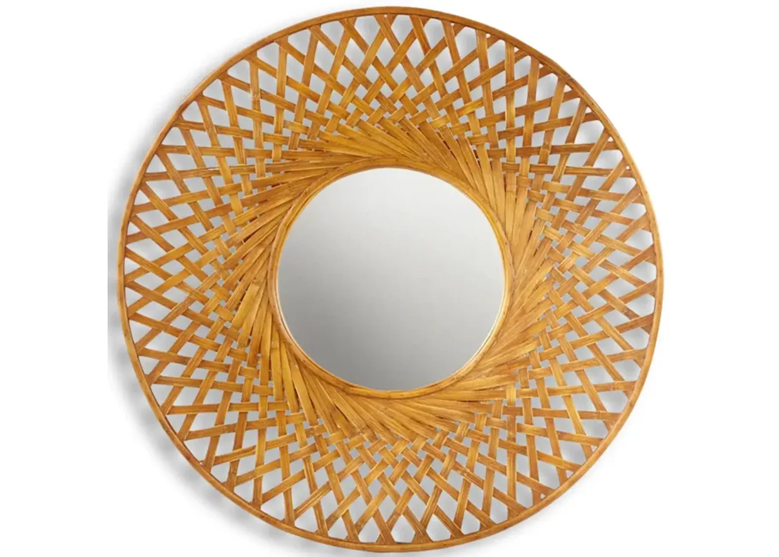 Reed Bamboo Mirror