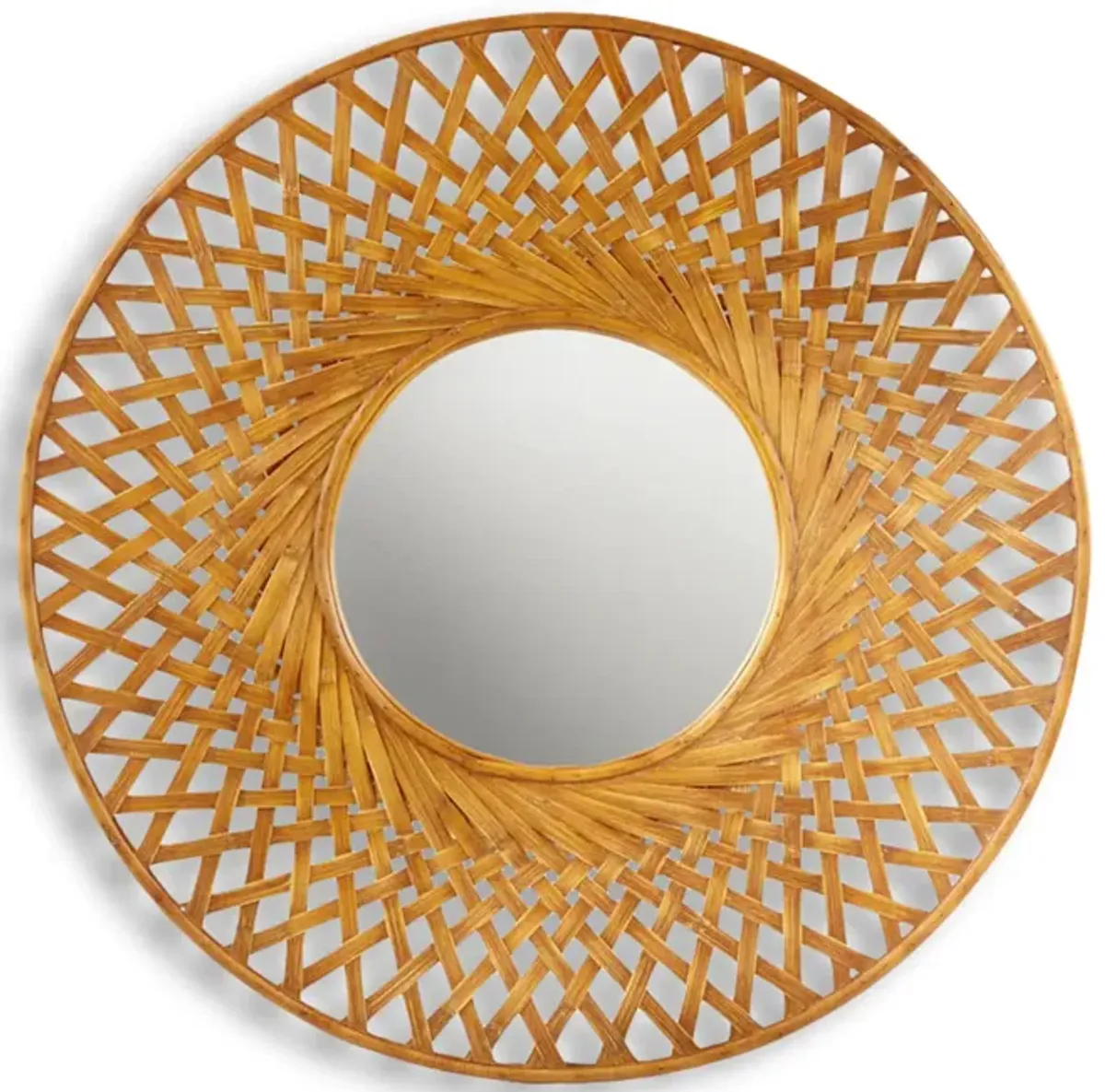 Reed Bamboo Mirror