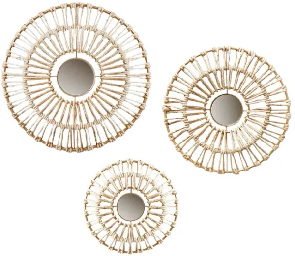 Set of Three Ella Corn Leaves Decor 