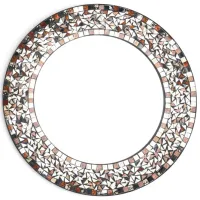 Round Mosaic Mirror