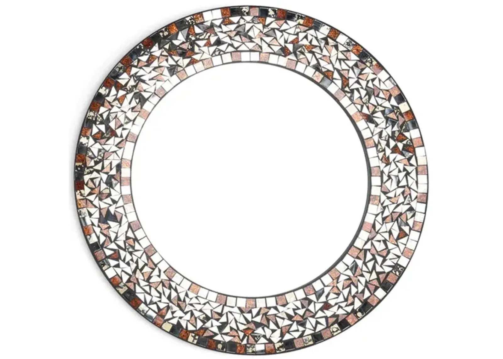 Round Mosaic Mirror