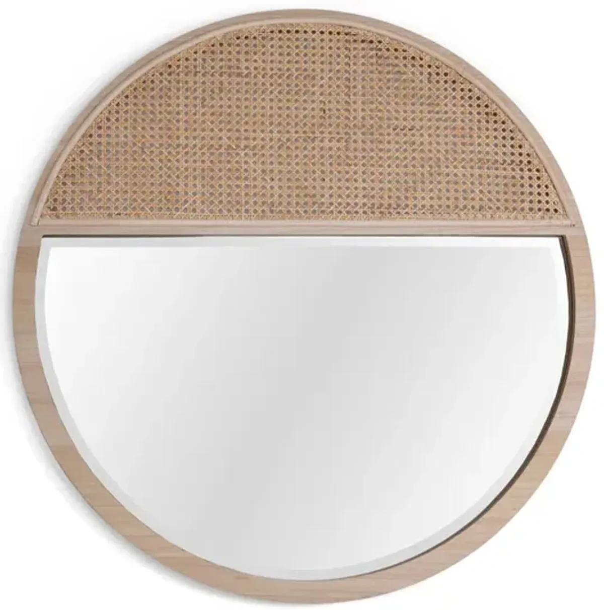 Rattan Round Mirror
