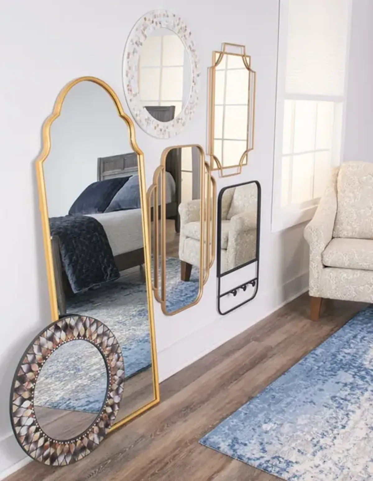 Metal Arched Mirror