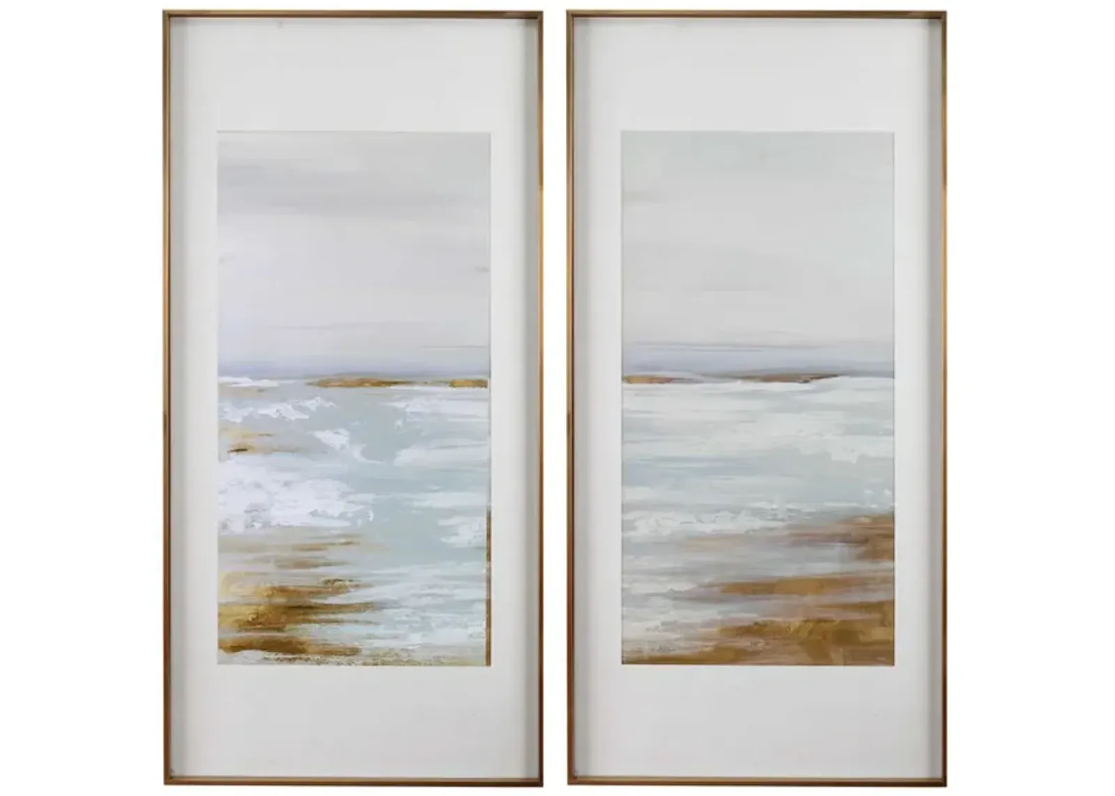 Set of 2 Coastline Framed Prints