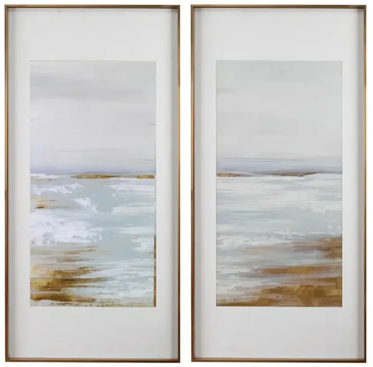 Set of 2 Coastline Framed Prints