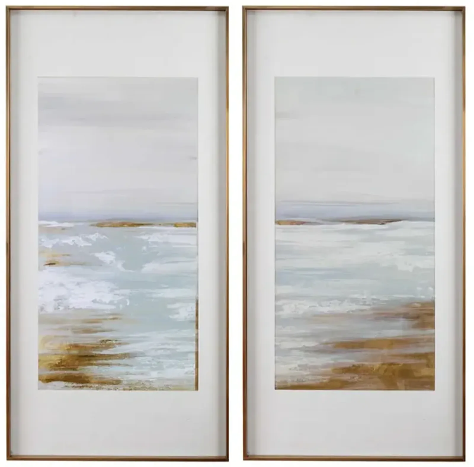 Set of 2 Coastline Framed Prints