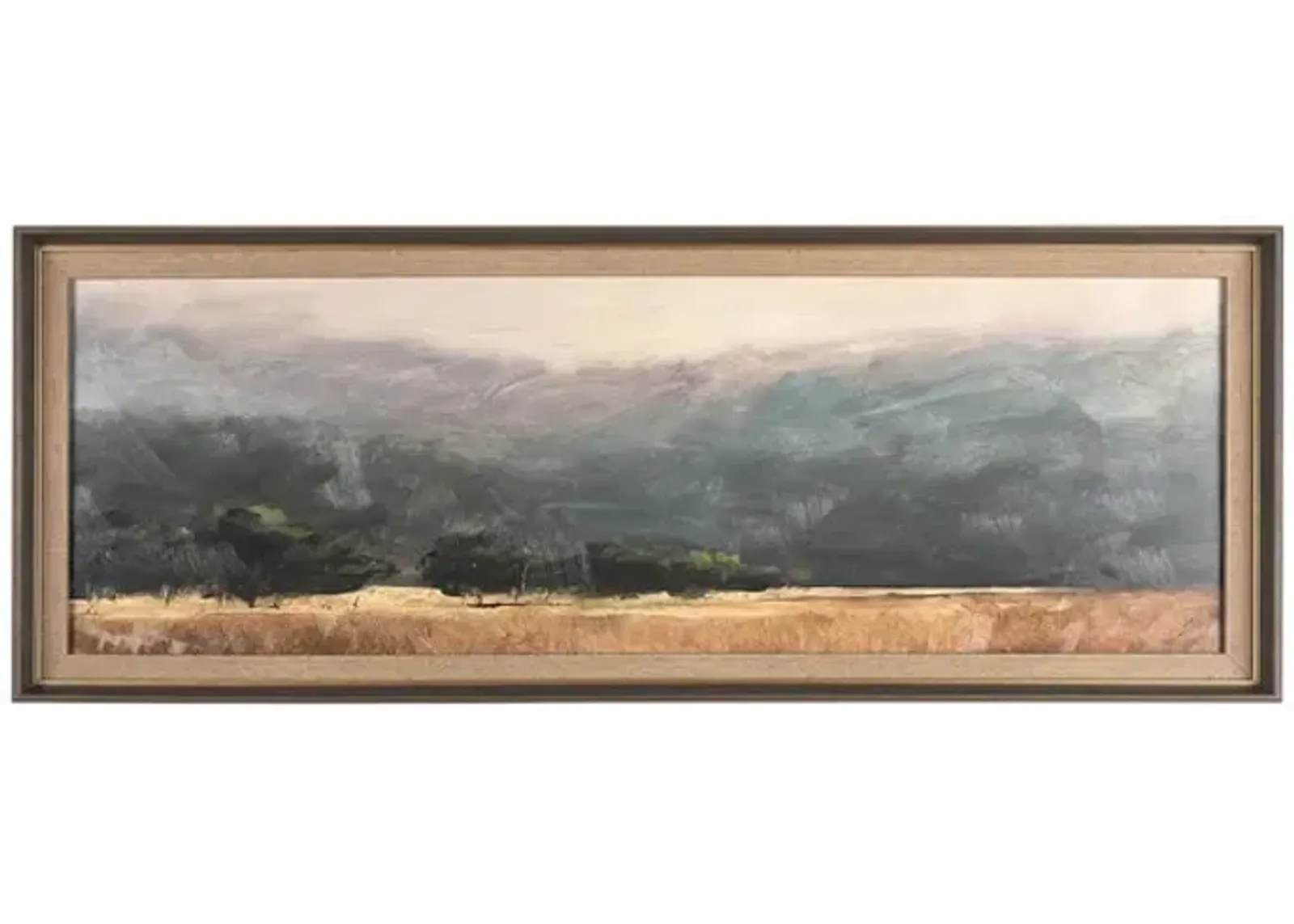 Haze Landscape Framed Print