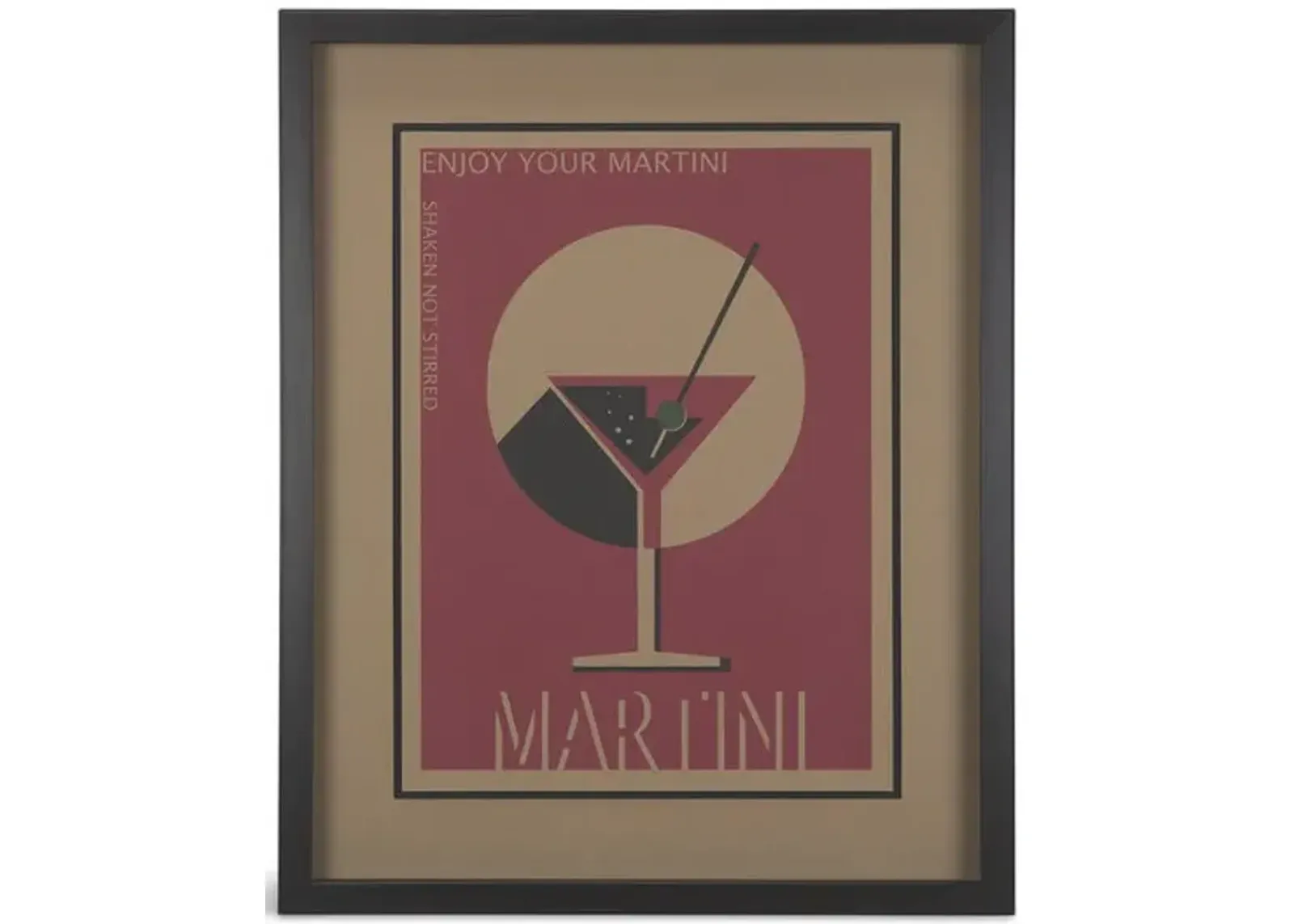 Martini Framed Art