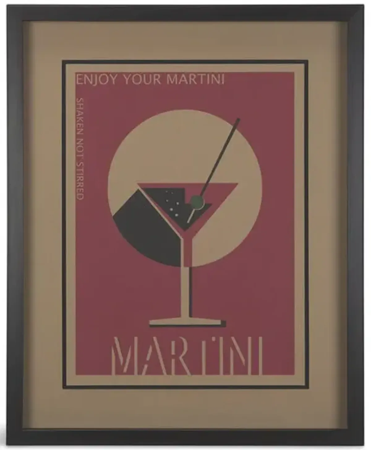 Martini Framed Art