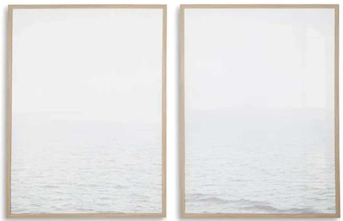 Set of 2 Lakehall Framed Gallery Wrapped Canvas Prints