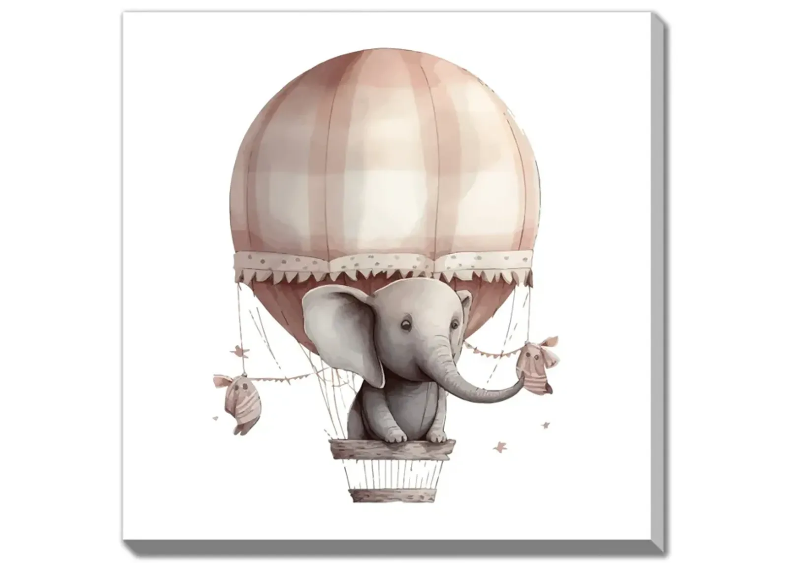 Elephant Balloon Canvas Art