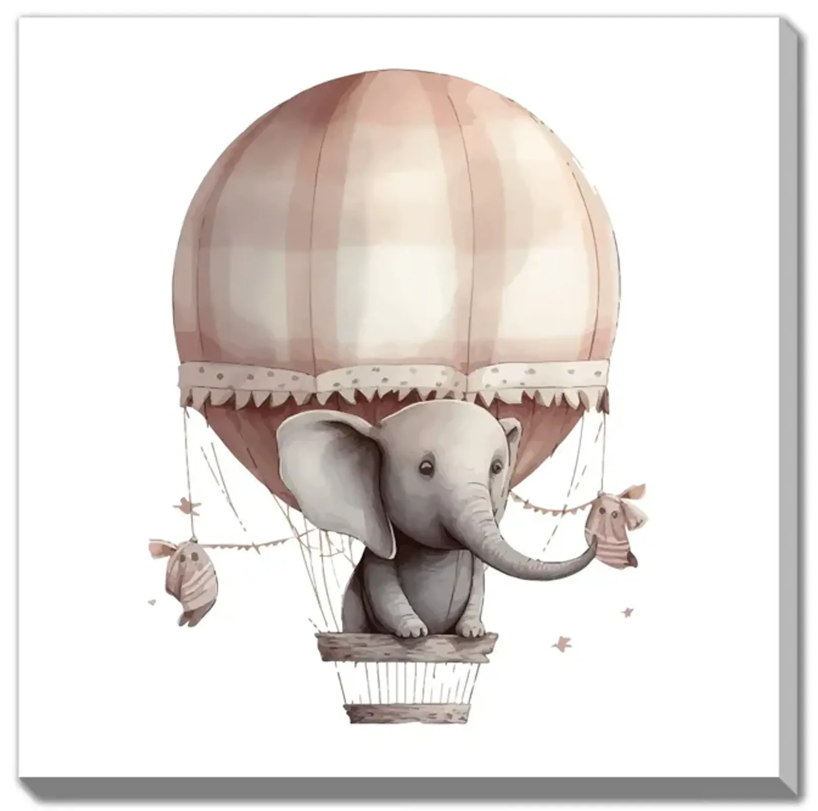 Elephant Balloon Canvas Art