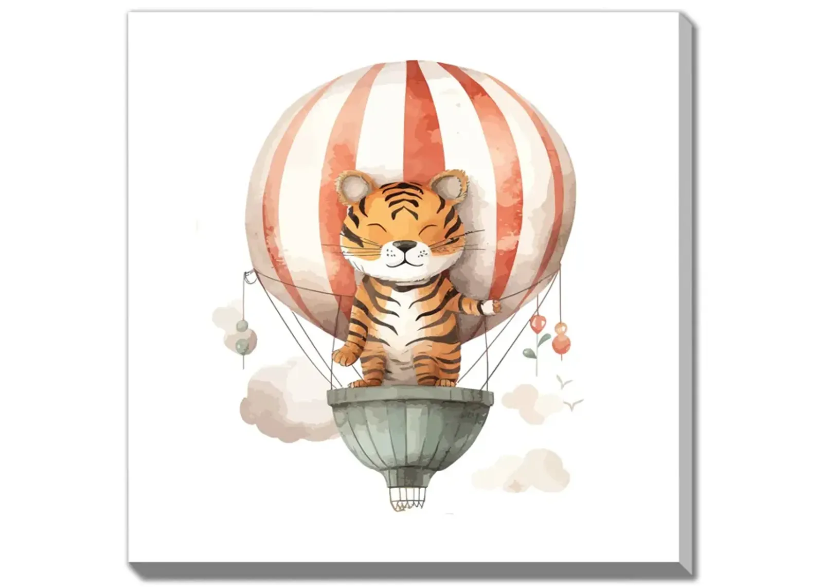 Tiger Hot Balloon Canvas Art