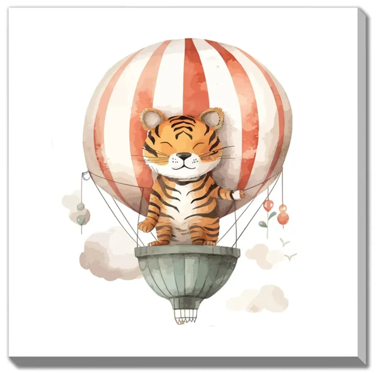 Tiger Hot Balloon Canvas Art