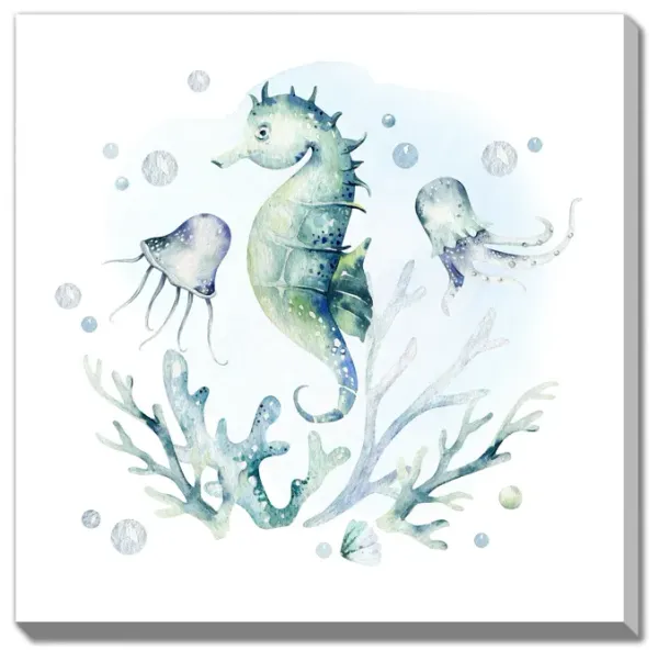 Shari Seahorse Canvas Art