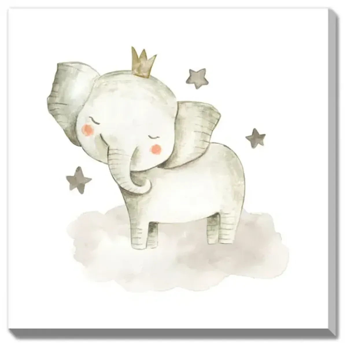 Emmy Star Elephant Canvas Print