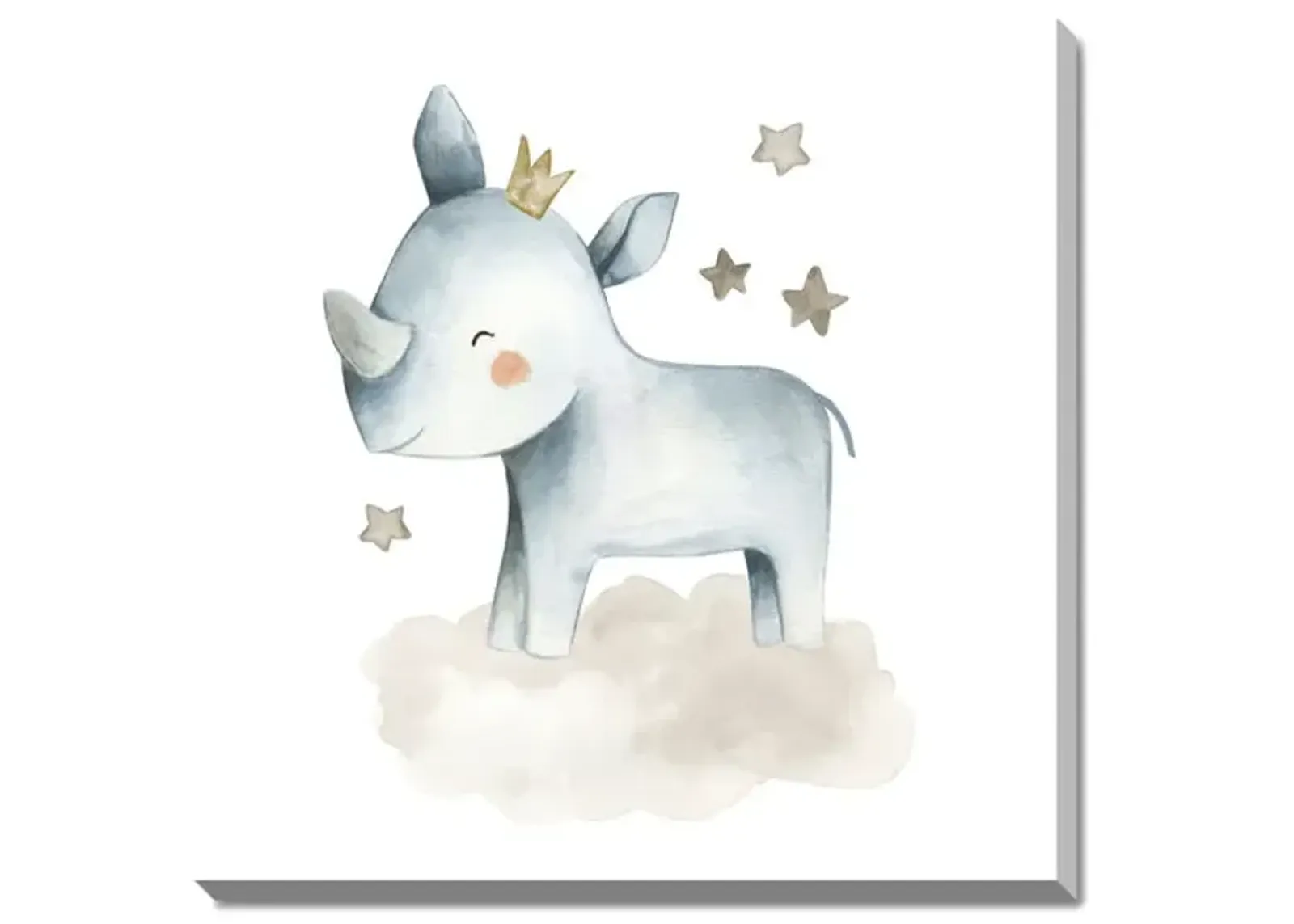 Randy Star Rhino Canvas Art 