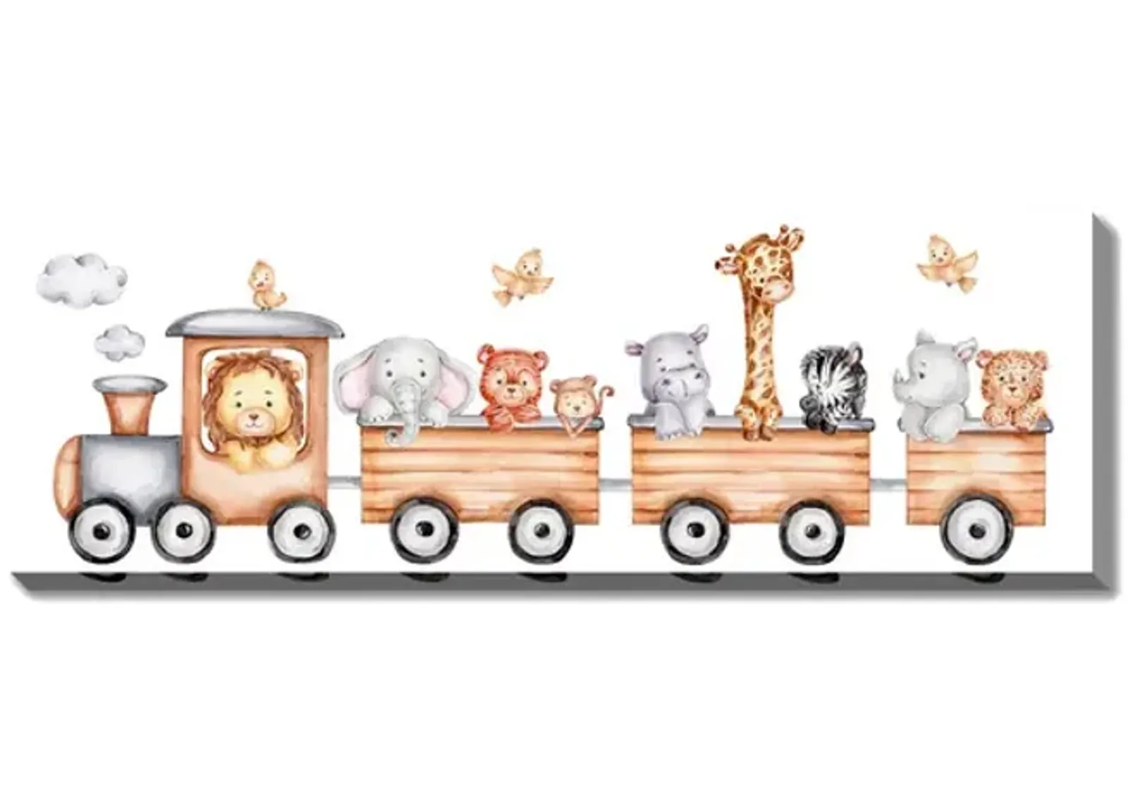 Animal Train Canvas Art