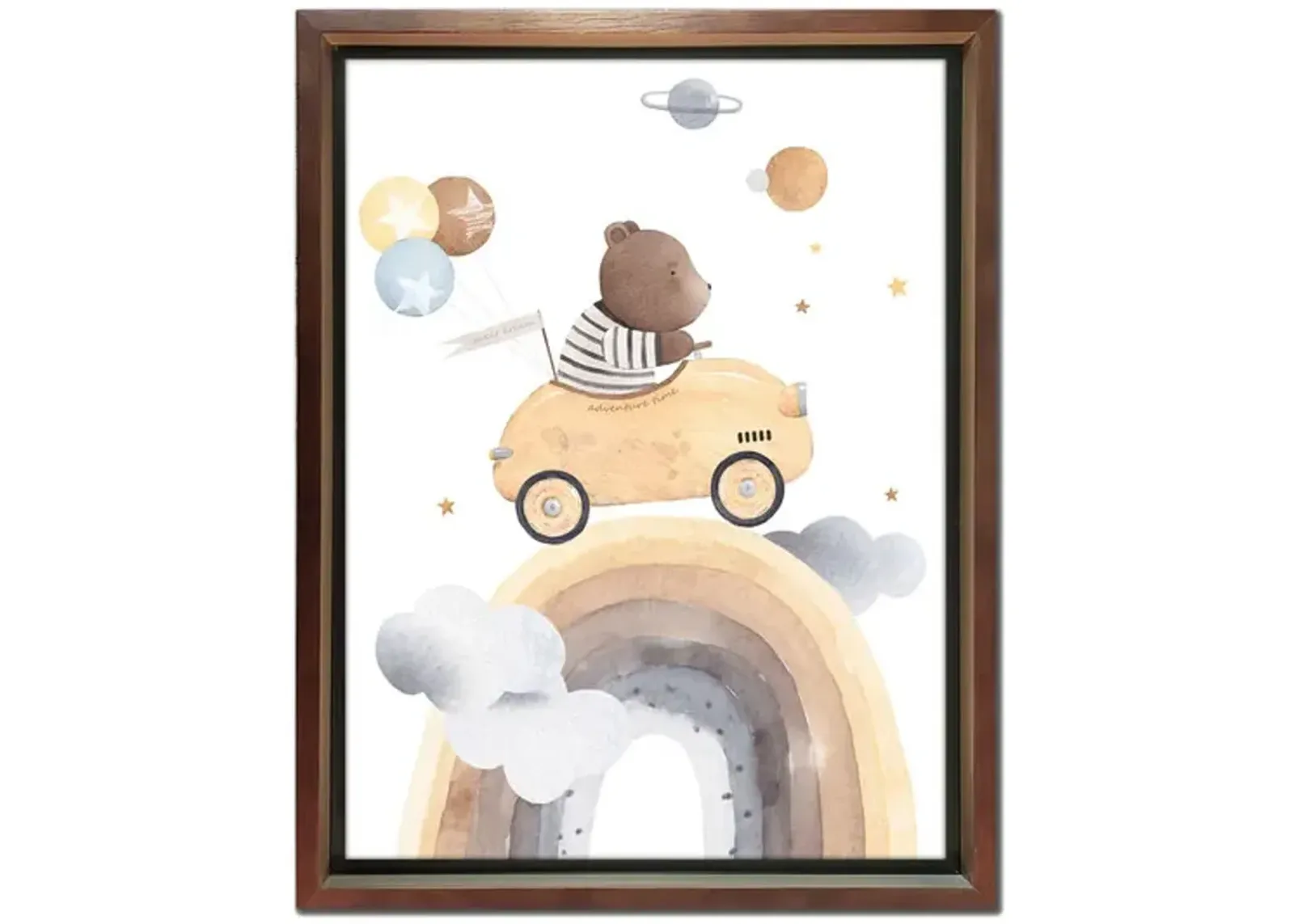 Bear Rainbow Framed Art