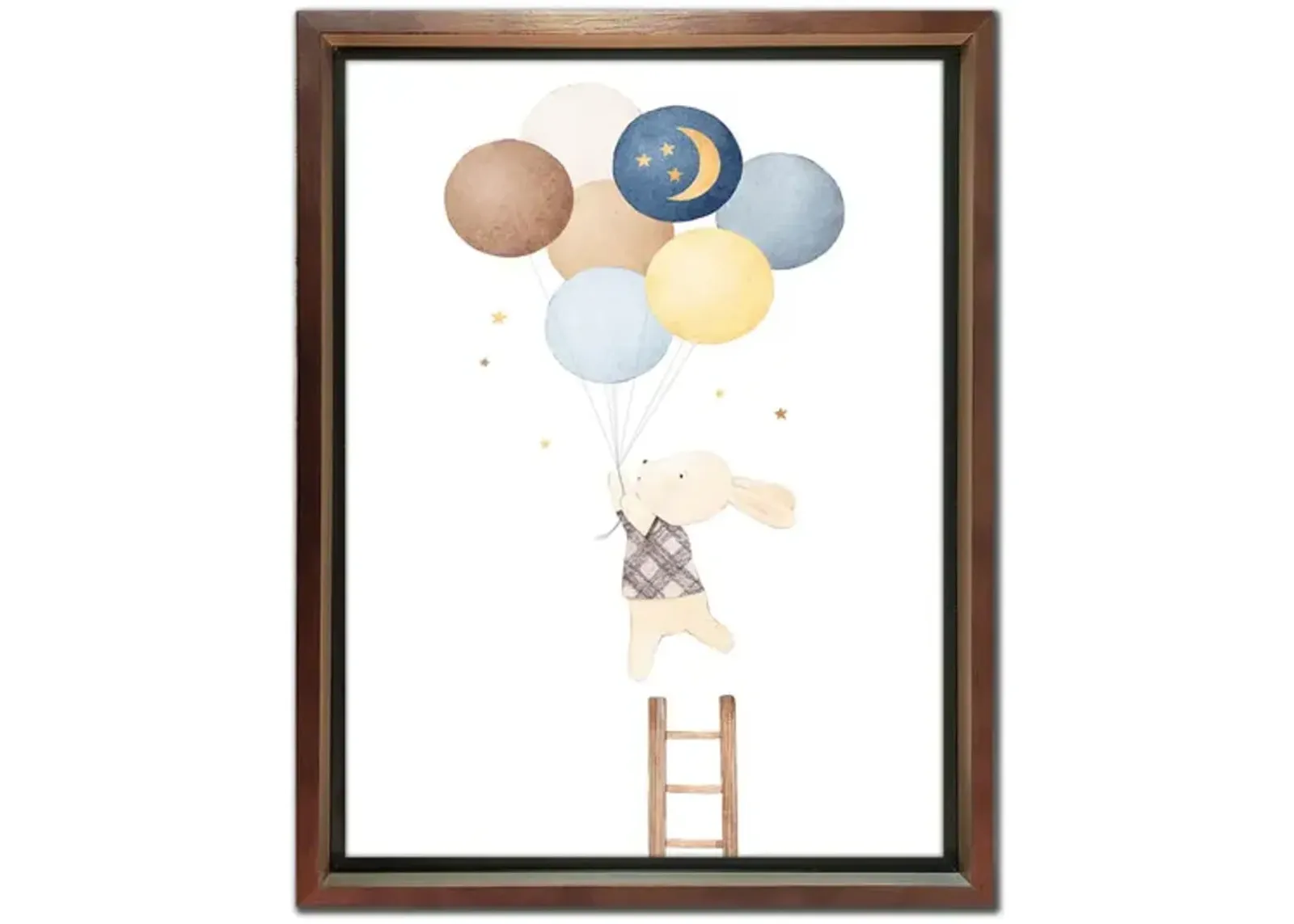 Bunny Balloons Framed Art