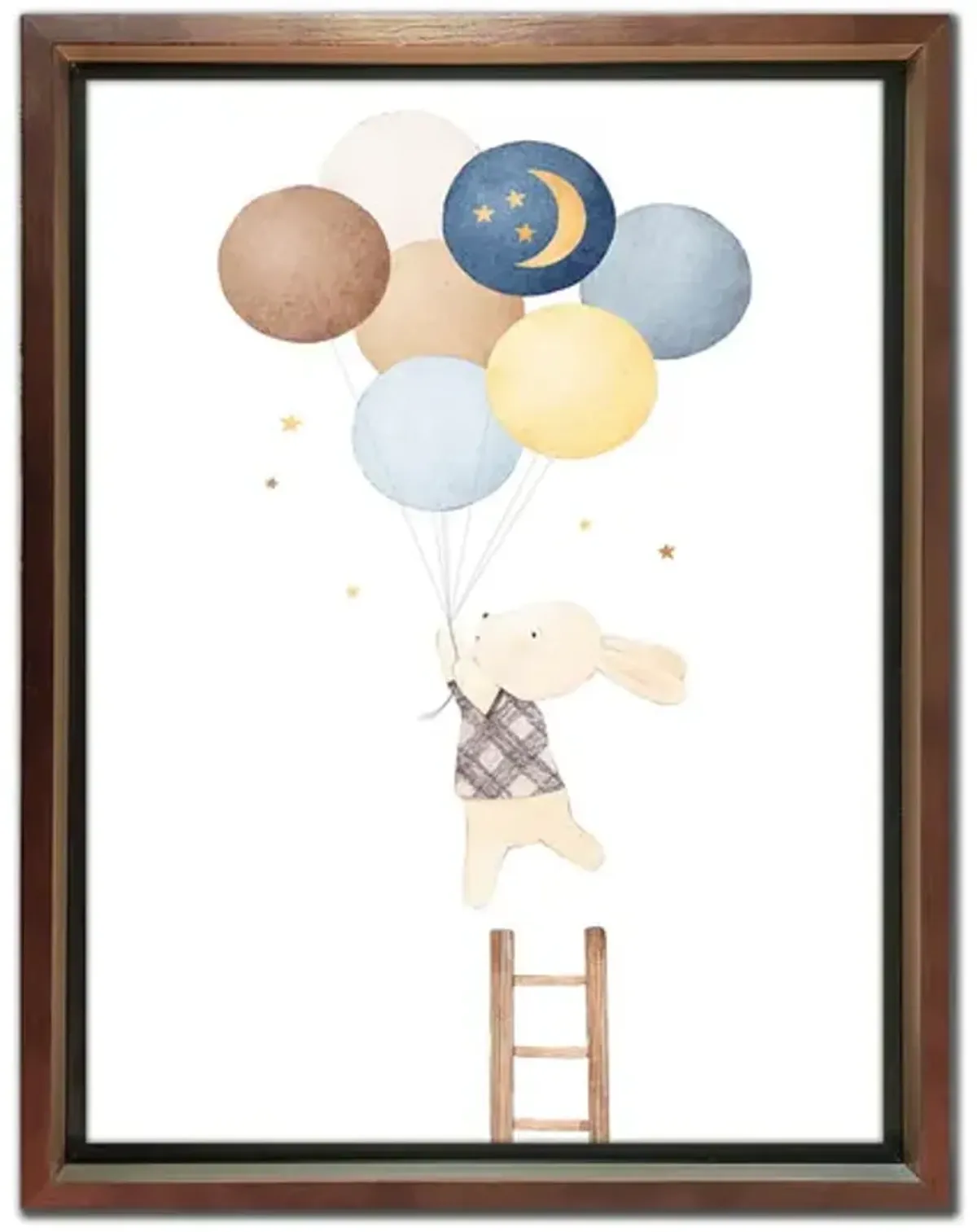 Bunny Balloons Framed Art