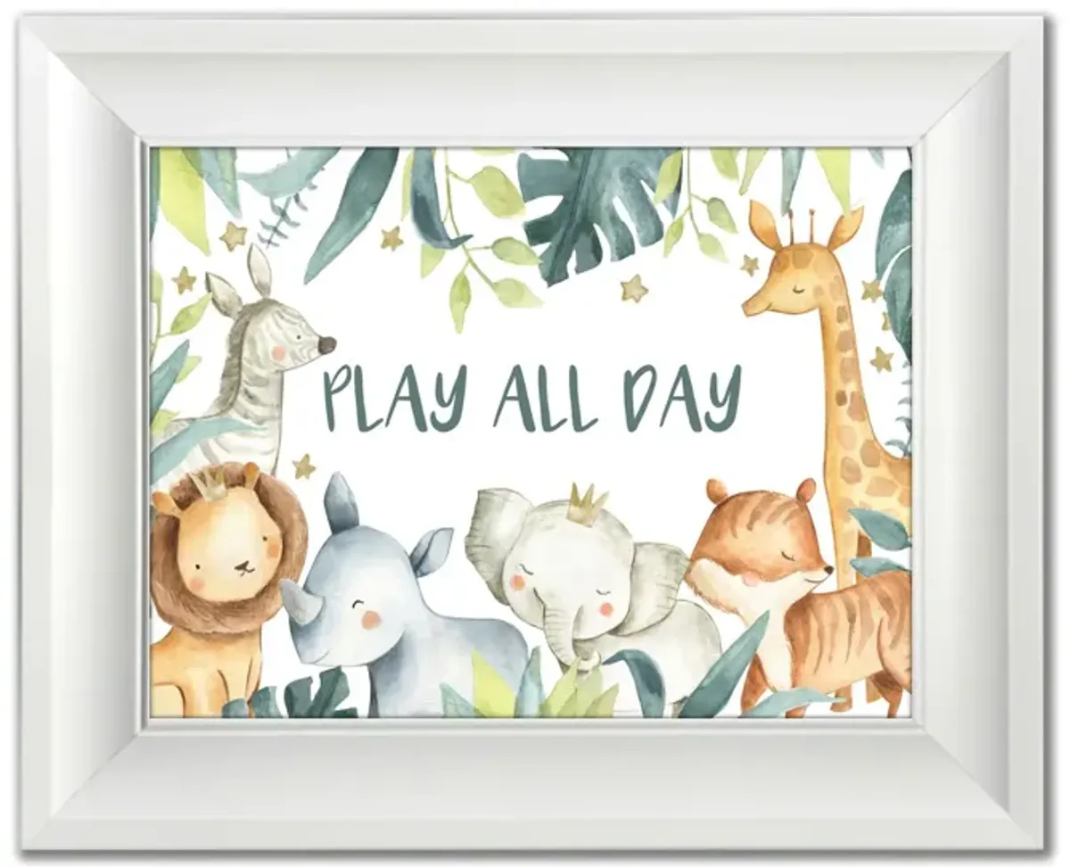 Play All Day Framed Print