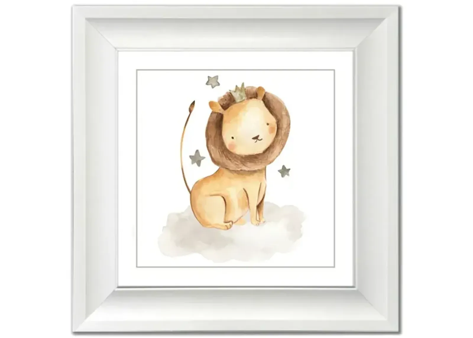 Lion With Stars Framed Art