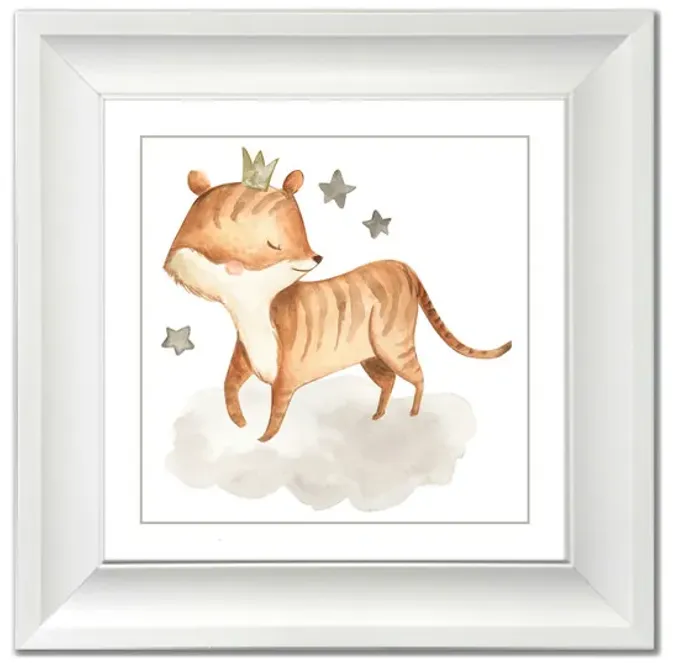 Fox with Stars Framed Art