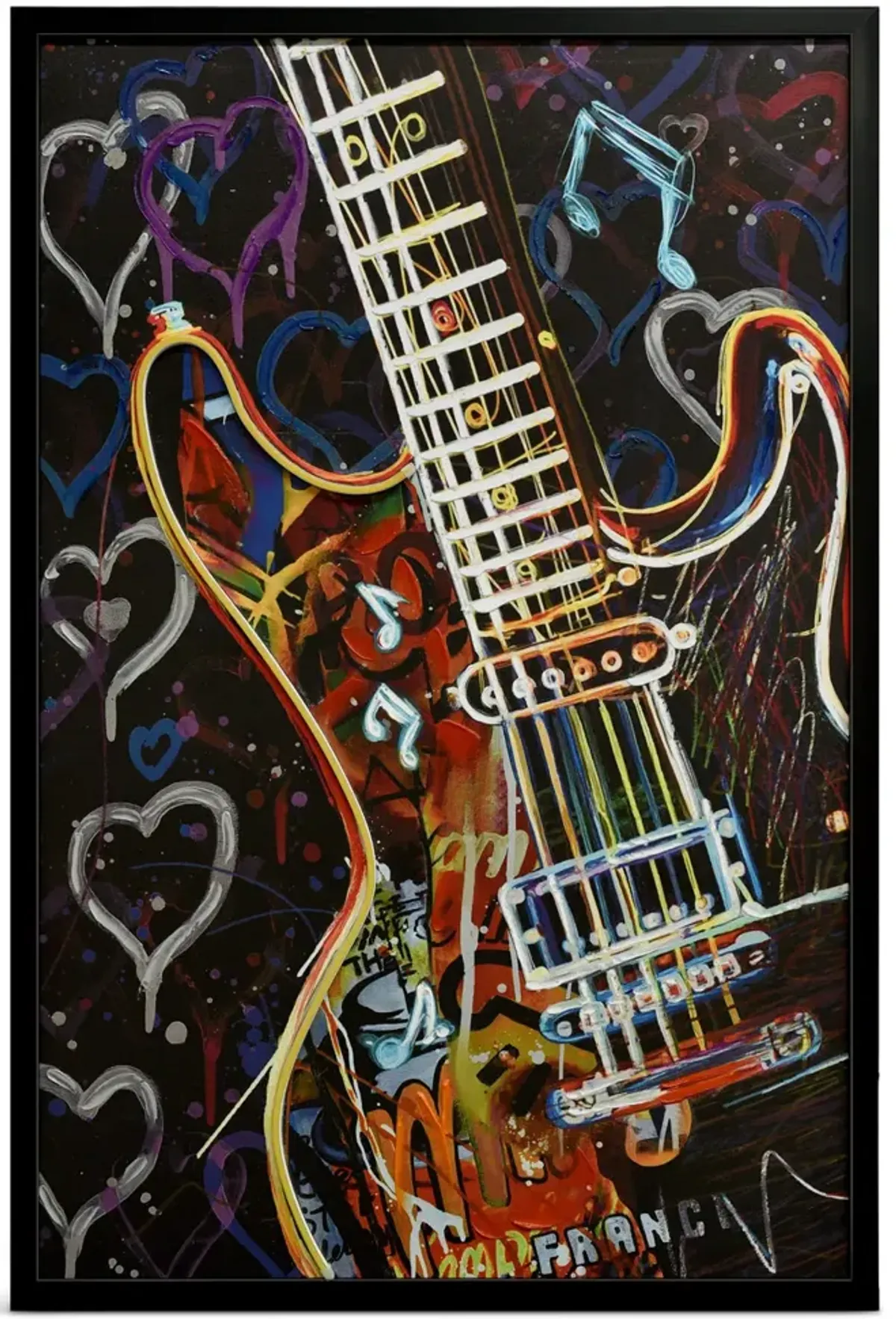 Electric Guitar LED Art