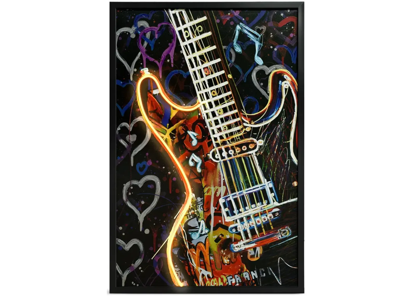 Electric Guitar LED Art