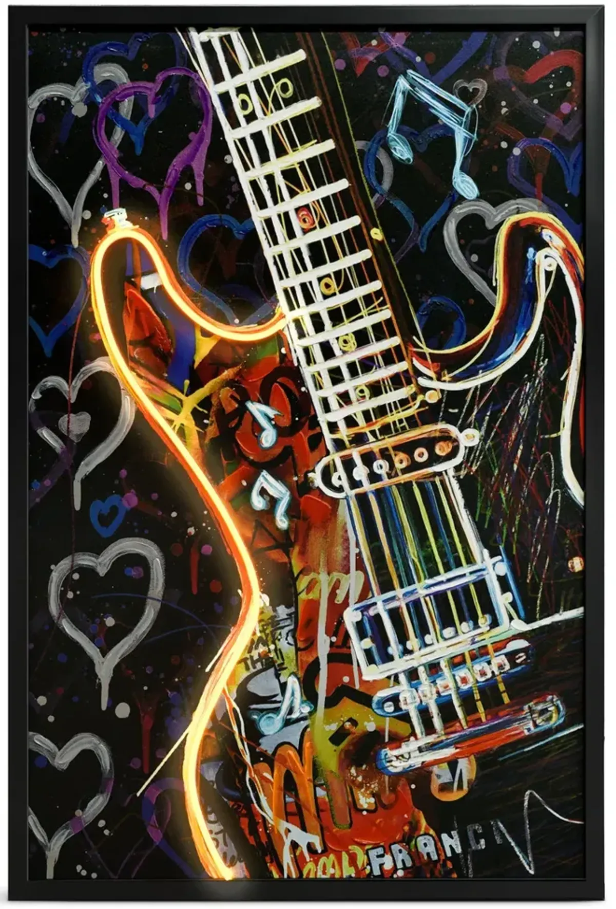 Electric Guitar LED Art