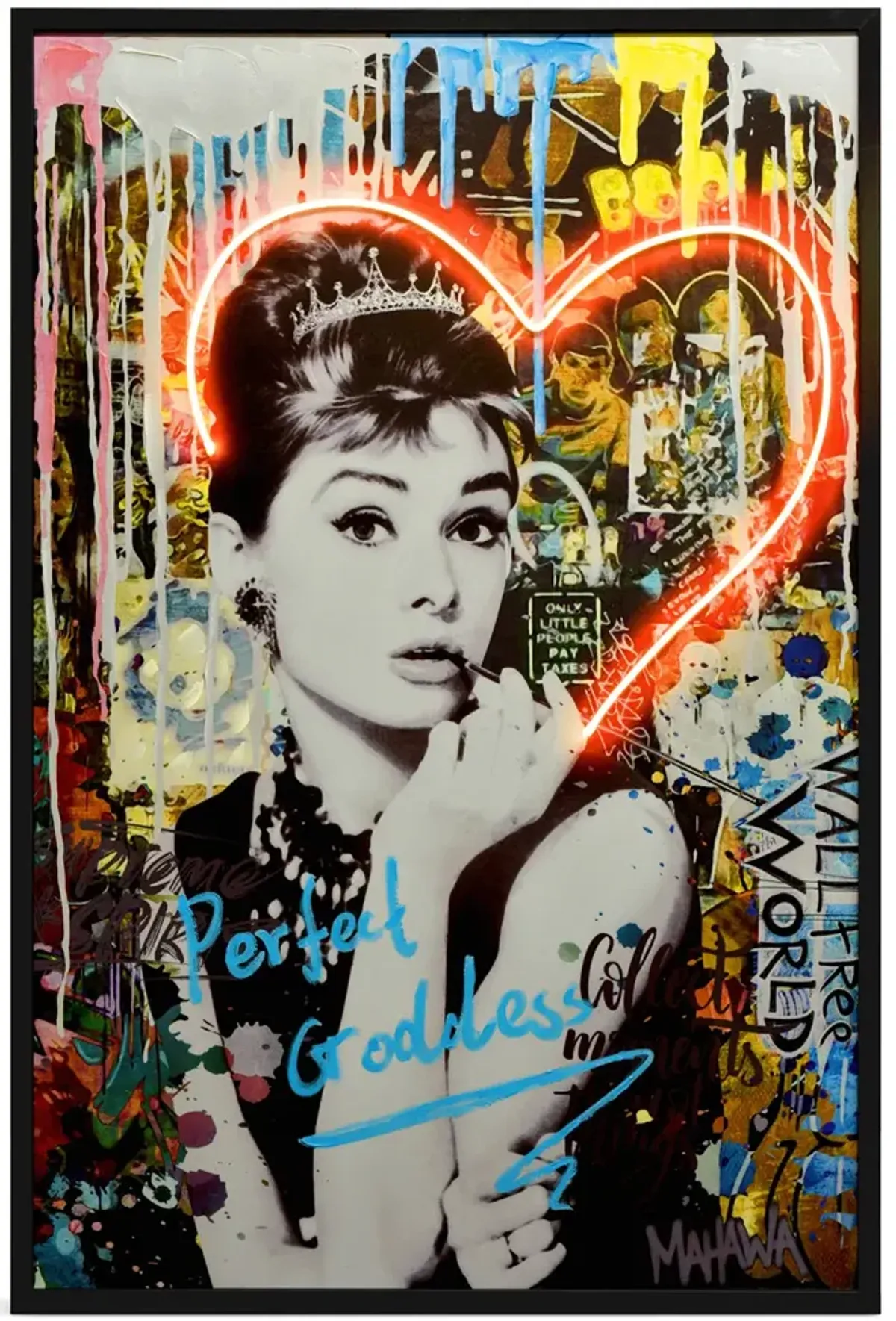 Audrey Red Heart LED Art