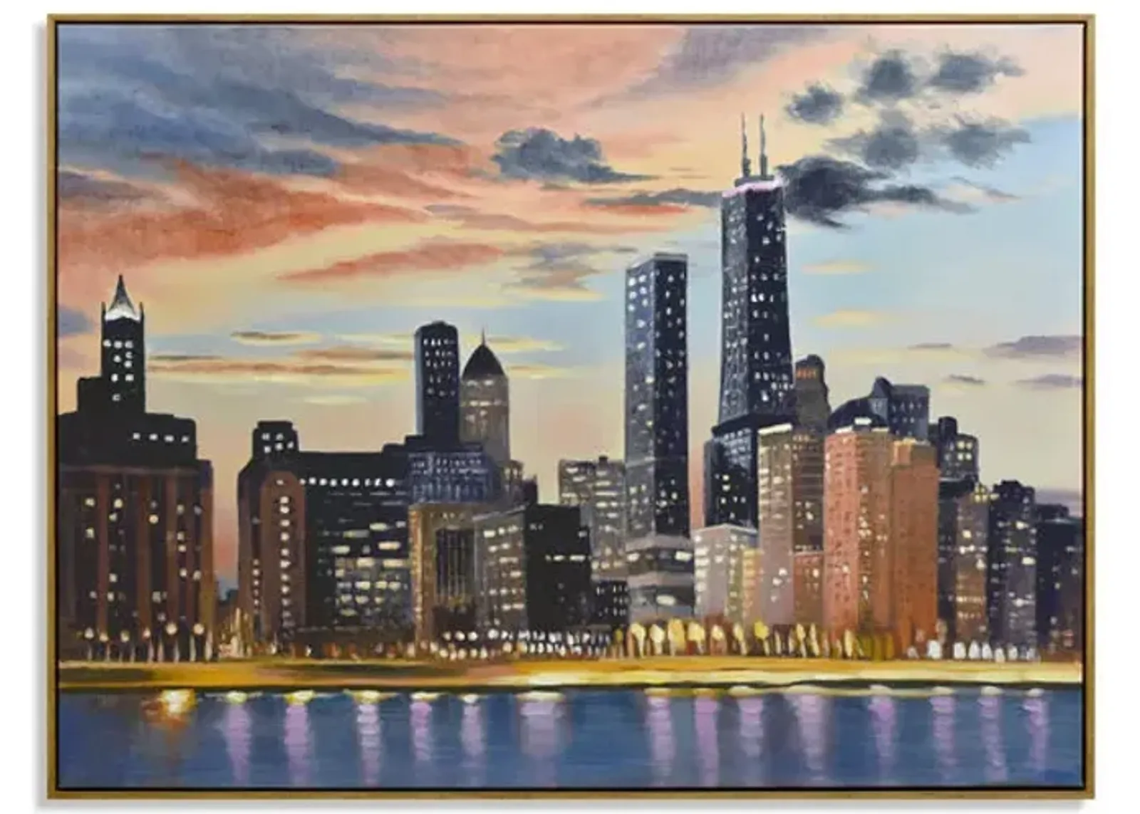 Chicago Nightlight Framed Art