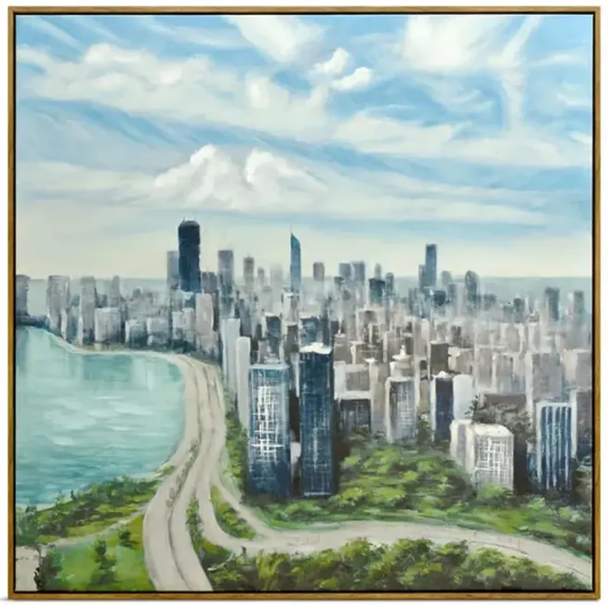 Chicago Skyline Framed Art