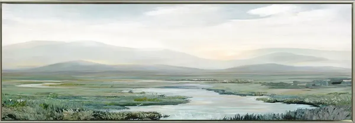River Landscape Canvas Art