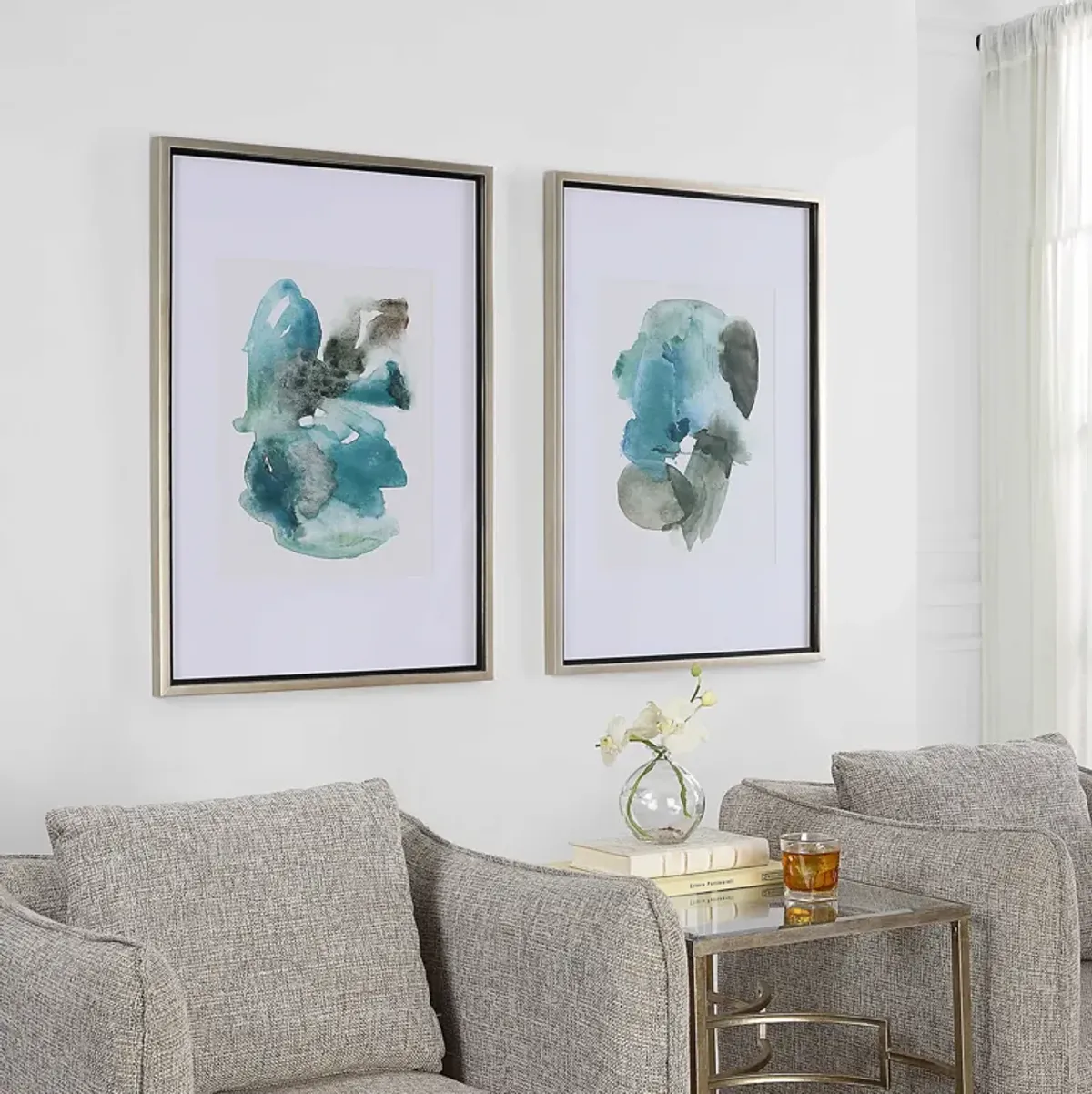 Framed Blueprints Set of Two