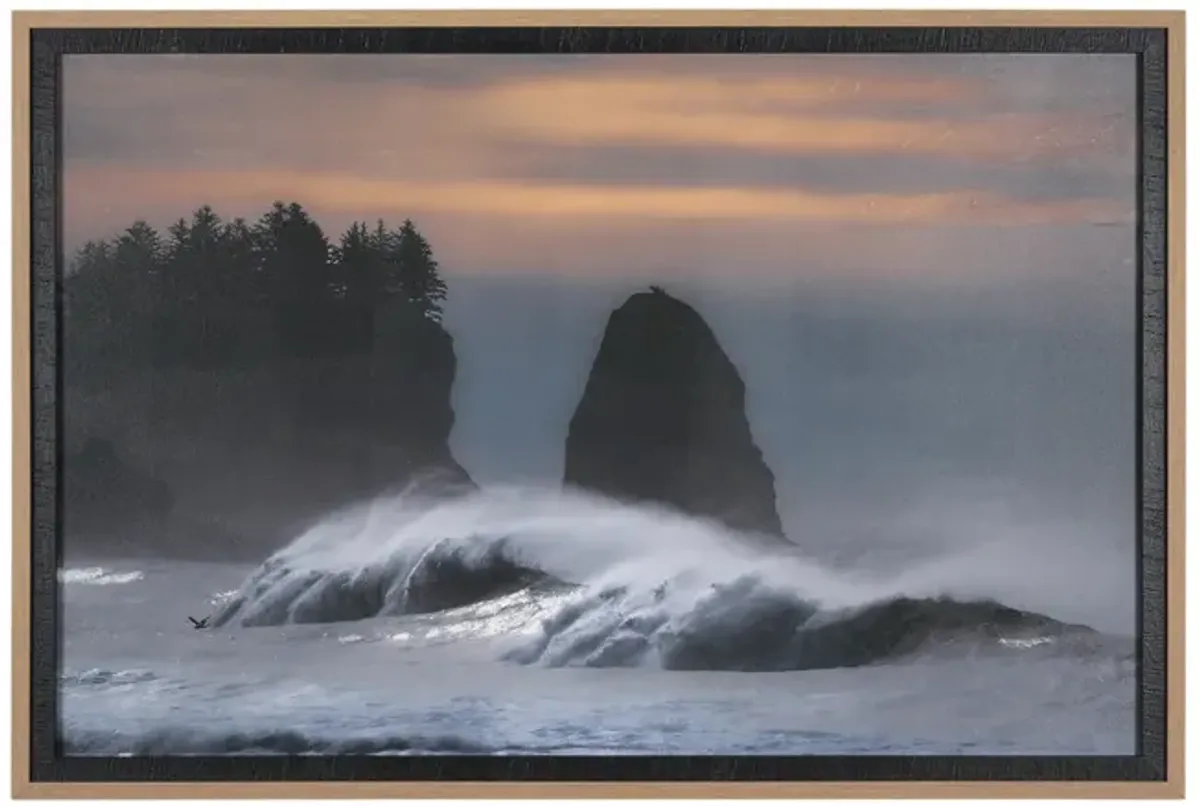 Crashing Waves Framed Print